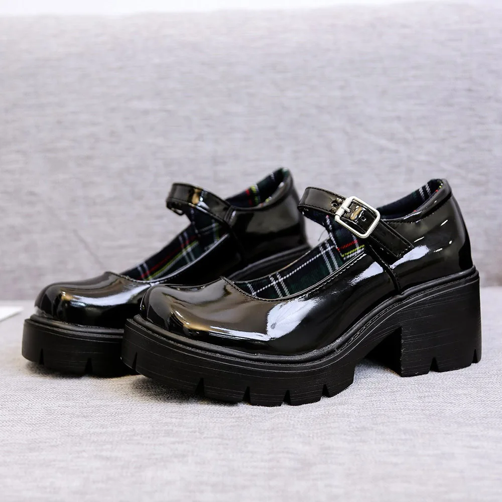

Lolita Shoes Women Japanese Style Vintage Soft Sister Girls High Heels Waterproof Platform College Student Cosplay Costume Shoes