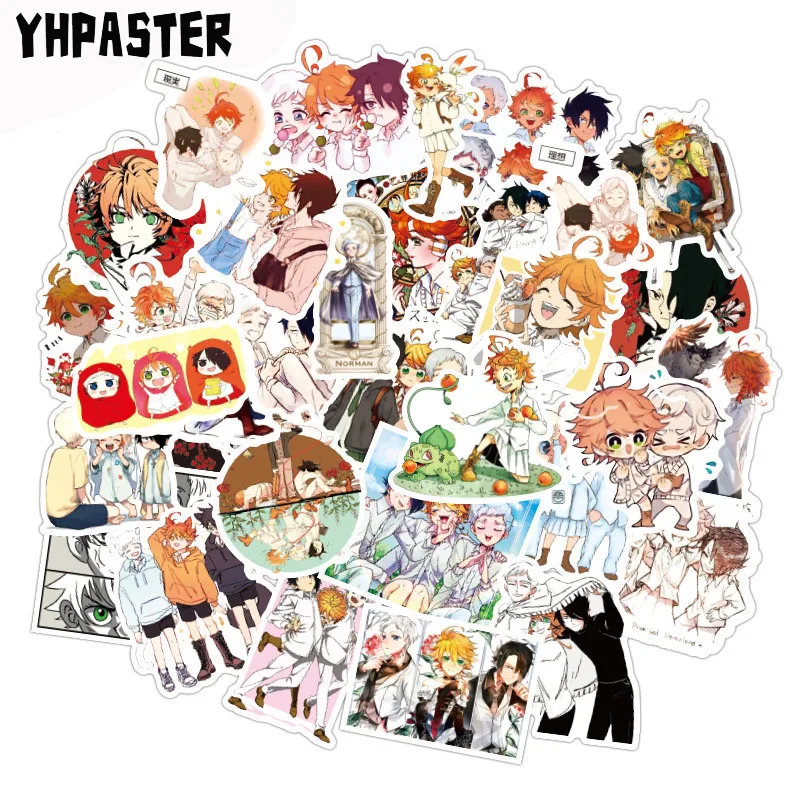 

10/30/50Pcs Promised Neverland Graffiti Stickers Japanese Anime For Laptop Luggage Motorcycle Skateboard Notebook Pegatinas
