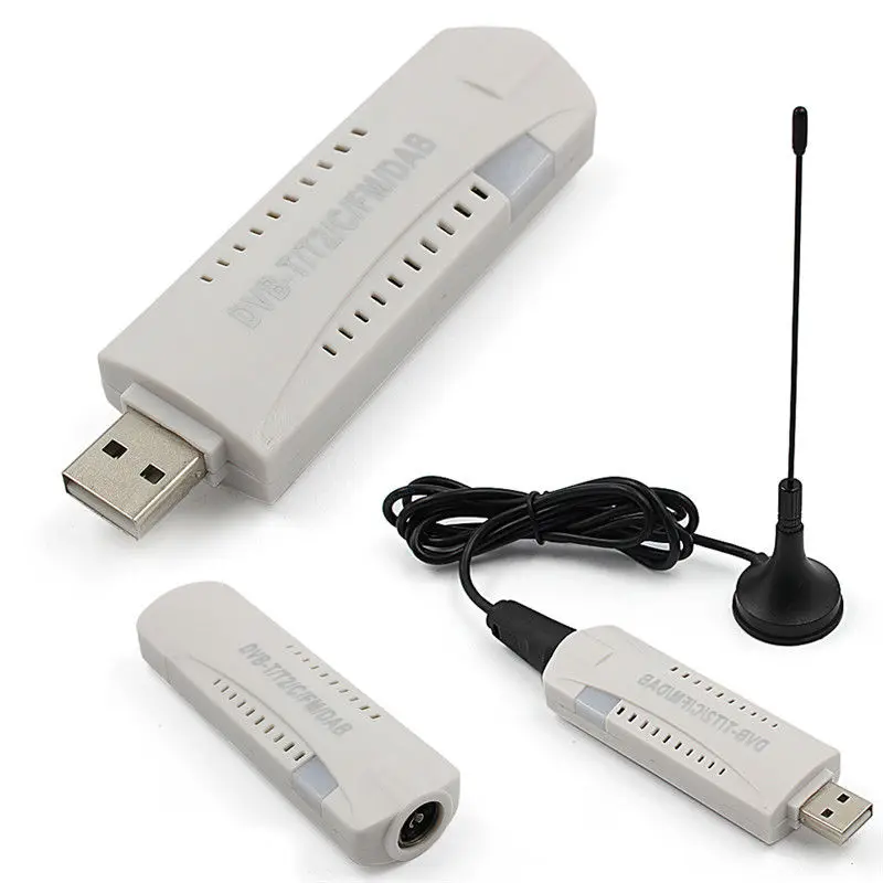 Цифровой DVB T2 T C 2 0 USB TV Stick HD приемник с антенной дистанционный FM DAB SDR ключ для Windows