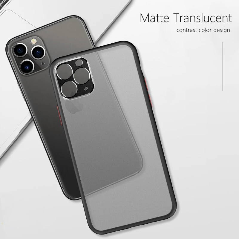 Матовый Жесткий чехол CHYI для телефона iphone 11 pro max задняя крышка с защитой камеры xs