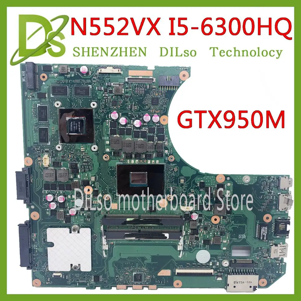 

KEFU N552VX для ASUS N552VX6300 N552VW N552 N552V материнская плата для I5-6300hq gtx950 материнская плата интегрированный тест