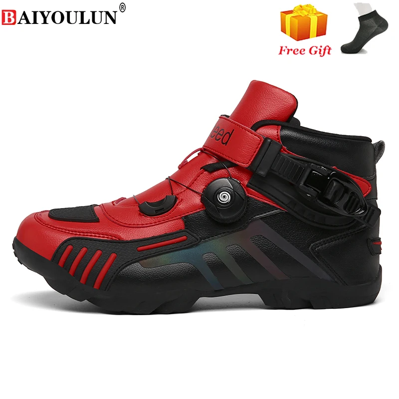 2020 уличные мотоциклетные велосипедные кроссовки с высоким верхом на плоской