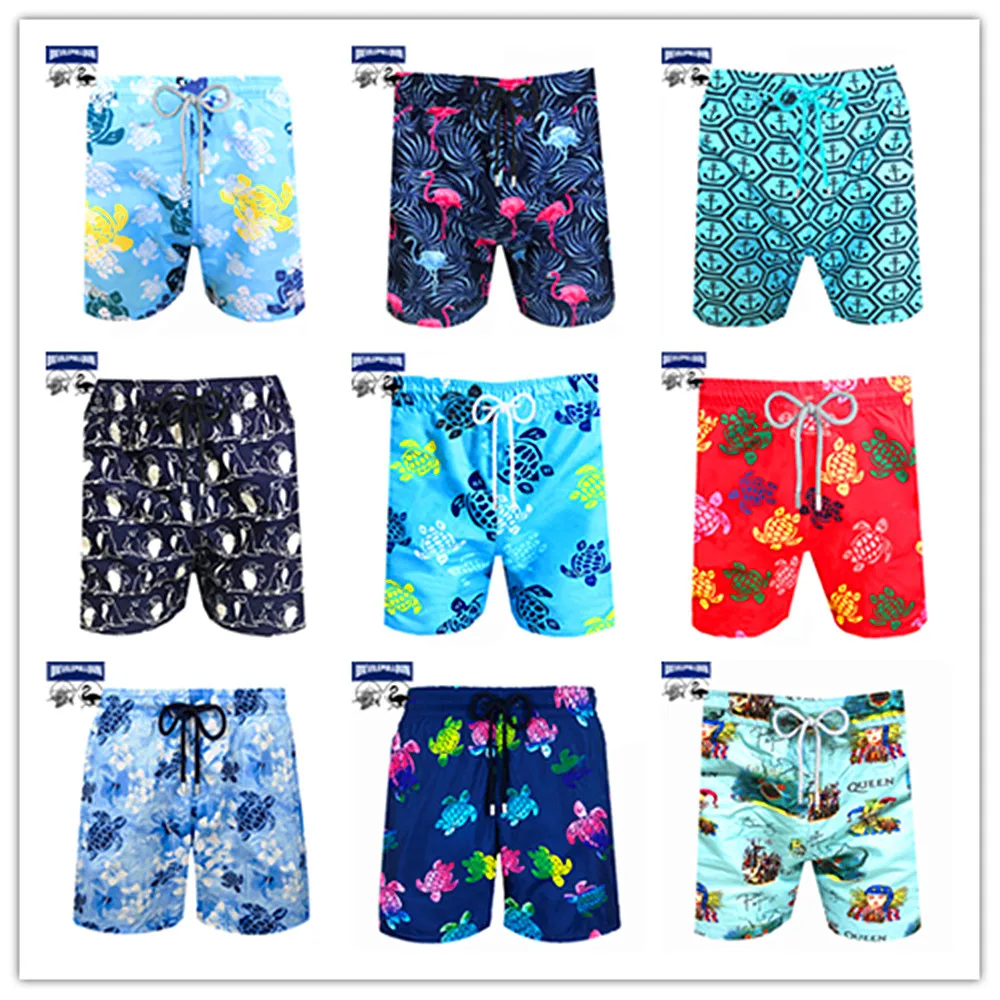 

Hot Sale 2021 Sport Swimtrunks Bermuda Brand Brevilepullquin Men Swimwear Vilebre Turtle Penguin Gay Short Shorts 100% Quick Dry