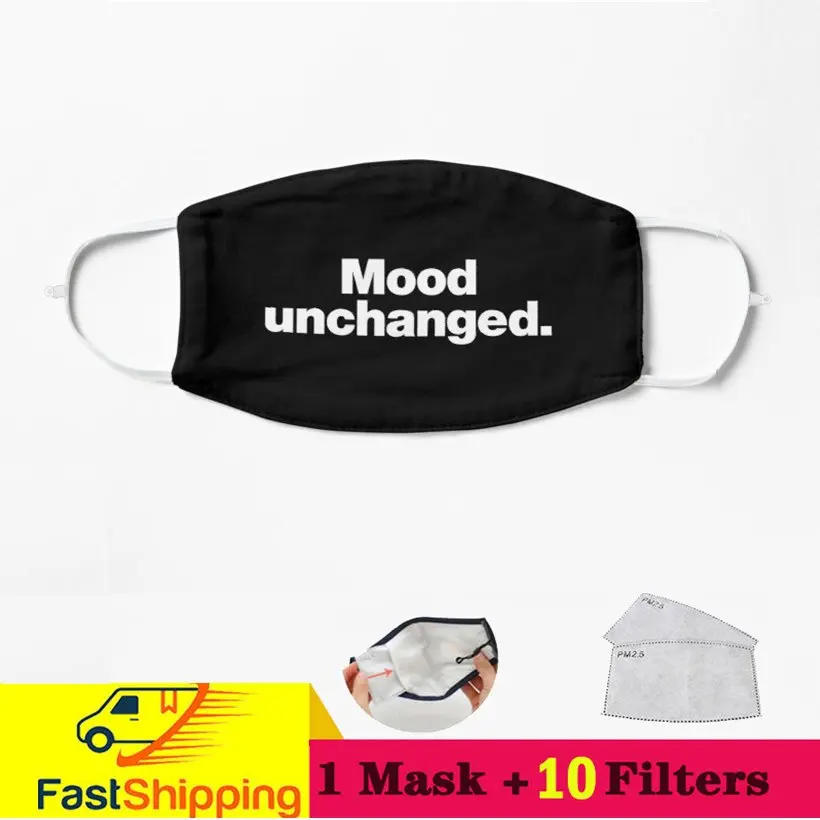 

Настроение изменено. Извините, я опоздал. Я не хочу заходить. Пыленепроницаемая ветрозащитная уличная маска для лица