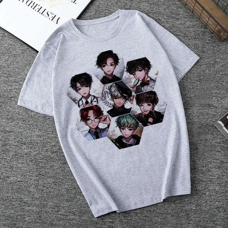 Harajuku Ulzzang 2020 Kpop Футболка женская футболка в Корейском стиле JIN SUGA J HOPE JIMIN V