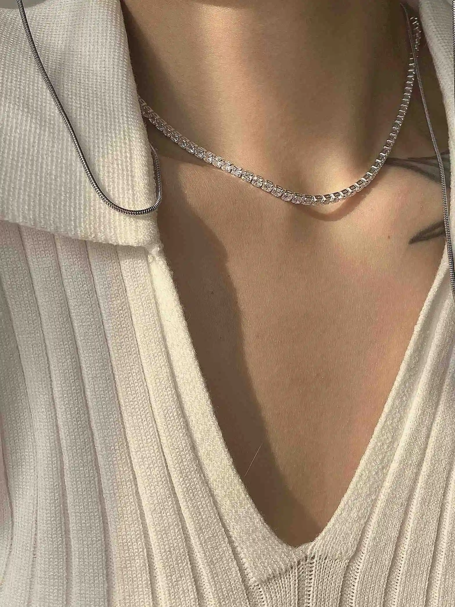 Удивительная цена свитер форме плетённого кольца циркон ожерелье из циркона