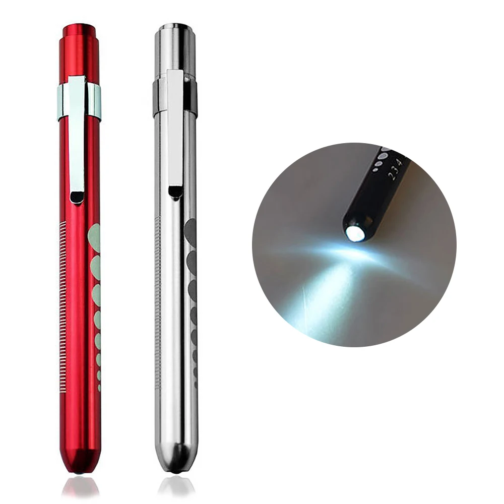 

Portable LED Flashlight Work Light First Aid Pen Light Torch Lamp With Pupil Gauge Measurements Doctor Nurse Diagnosis Tool
