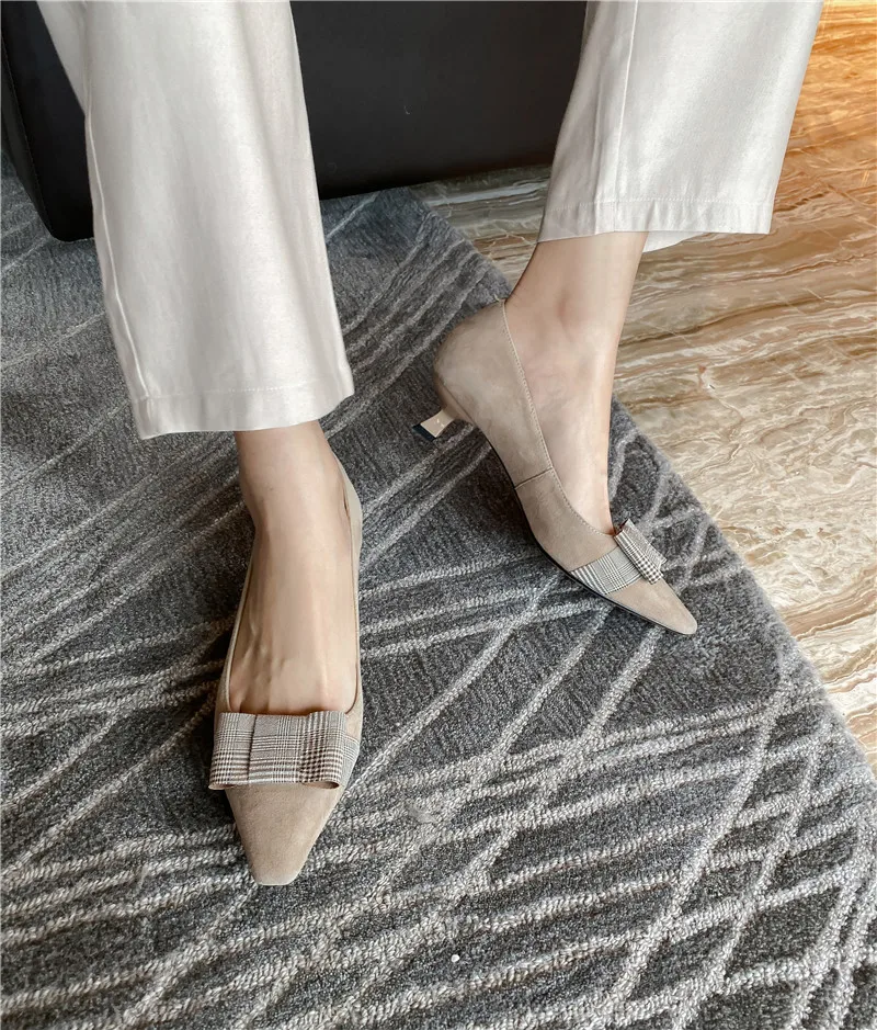 

FEDONAS Elegant Butterfly Knot Shoes For Women Heels 2021 Summer Autumn Shallow High Heels Pumps Wedding Party Prom Shoes Woman