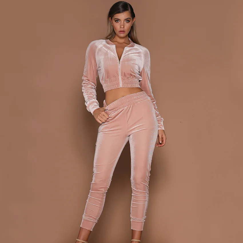 

Women 2pcs Hoodies Sweatshirt Pants Sets Velvet Tracksuit Jogging Gym Sport Suit Women Sport Casual Suit Sweatshirt Pant 2 Piece