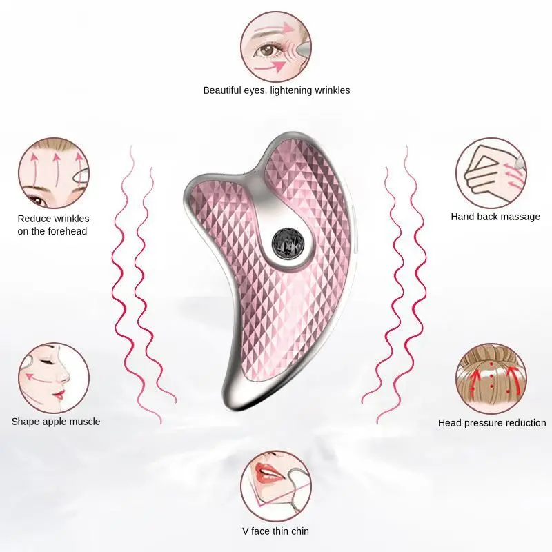 

Electric Beauty Scraping Instrument Small Dolphin Vibration Constant Temperature Heating Beauty Instrument Lifting Micro Current