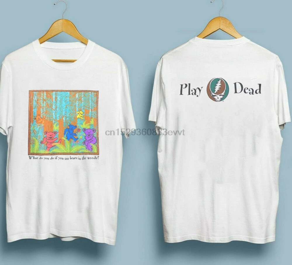 

Vtg Grateful Dead T Shirt 1998 Dancing Bears Bear In The Woods T Shirt Reprint