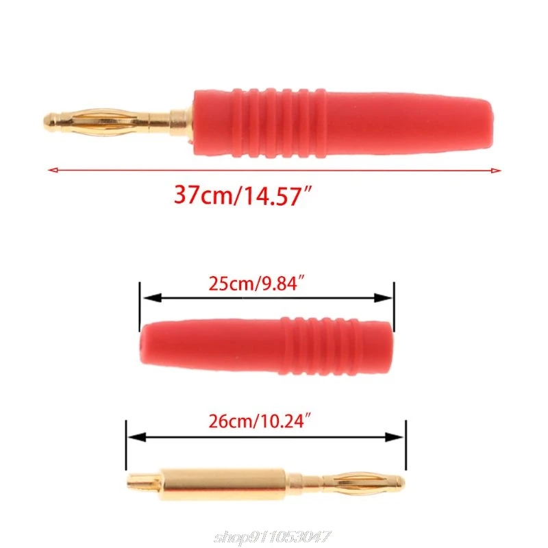 10 шт. 2 мм провод шнур паяльный Тип штекер банан разъем музыкальный динамик кабель