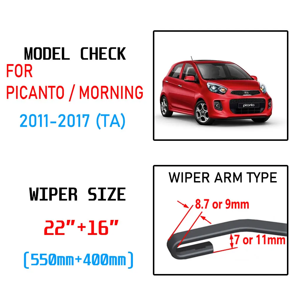 Для KIA Picanto УТРО 2011 2012 2013 2014 2015 2016 2017 аксессуары переднего лобового стекла