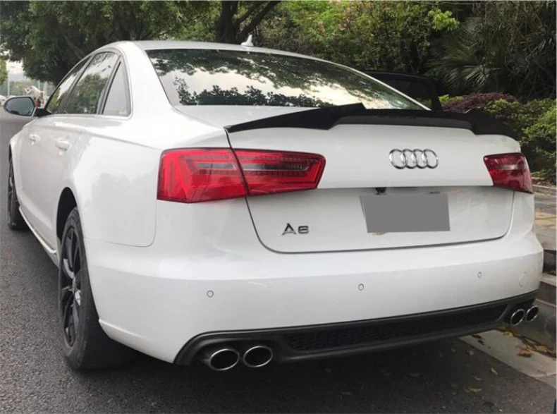Спойлер из углеродного волокна для AUDI A6 S6 RS6 C7 C7.5 2012 2013 2014 2015 16 17 2018 крыло выступ