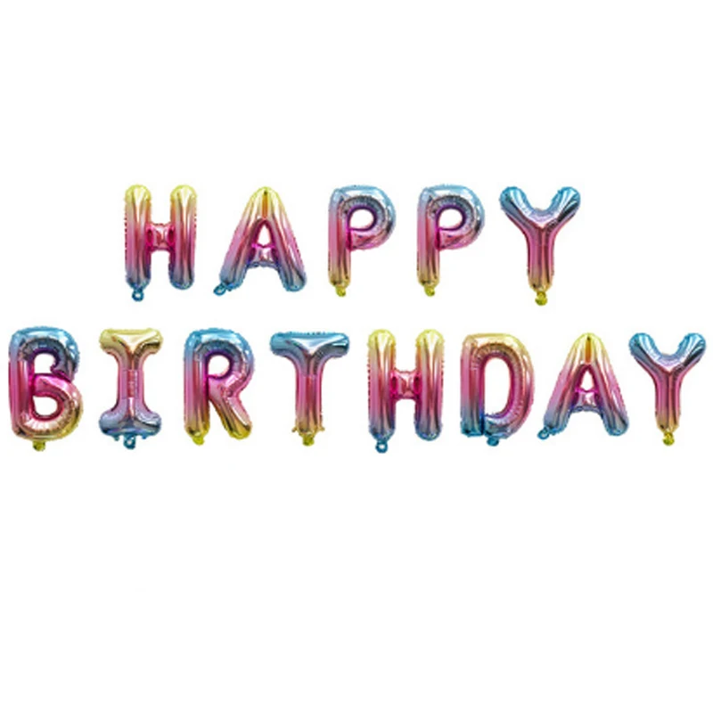 16 дюймов буквы фольгированные шары С Днем Рождения Happy День рождения украшения