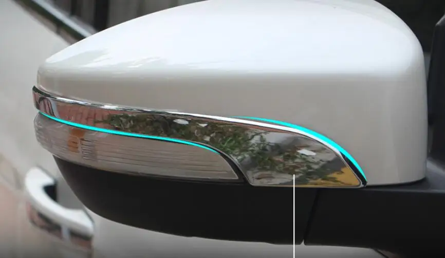 Автомобильный Поворотный Светильник хромированная боковая крышка зеркала