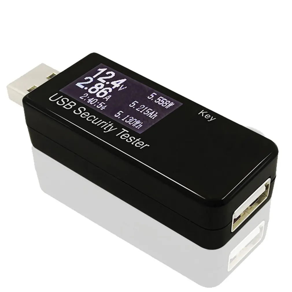 Цифровой USB тестер безопасности компактный светодиодный вольтметр амперметр