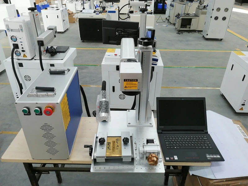 Настольный волоконный лазерный маркировочный станок 30 Вт лазерная