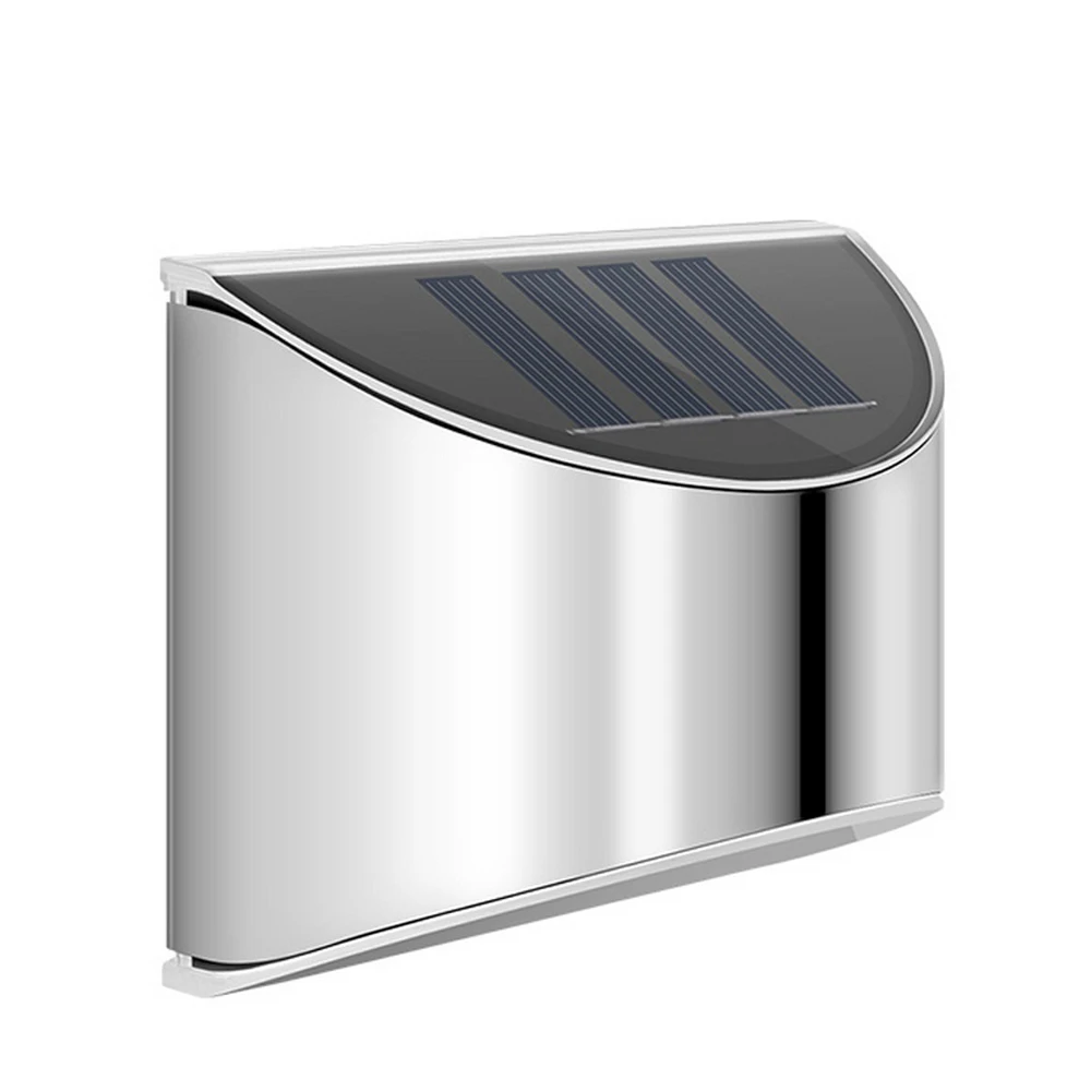 2 шт. светодиодный светильник на солнечной батарее наружный для лестницы