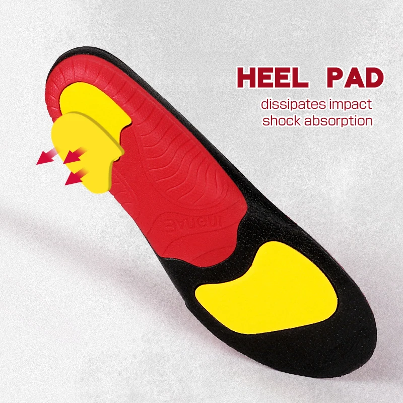 3ANGNI Arch Support Running Insoles for Shoes Women Men Orthopedic Pad U Cup Cushion Heel Shock Absorption for Plantar Fasciitis