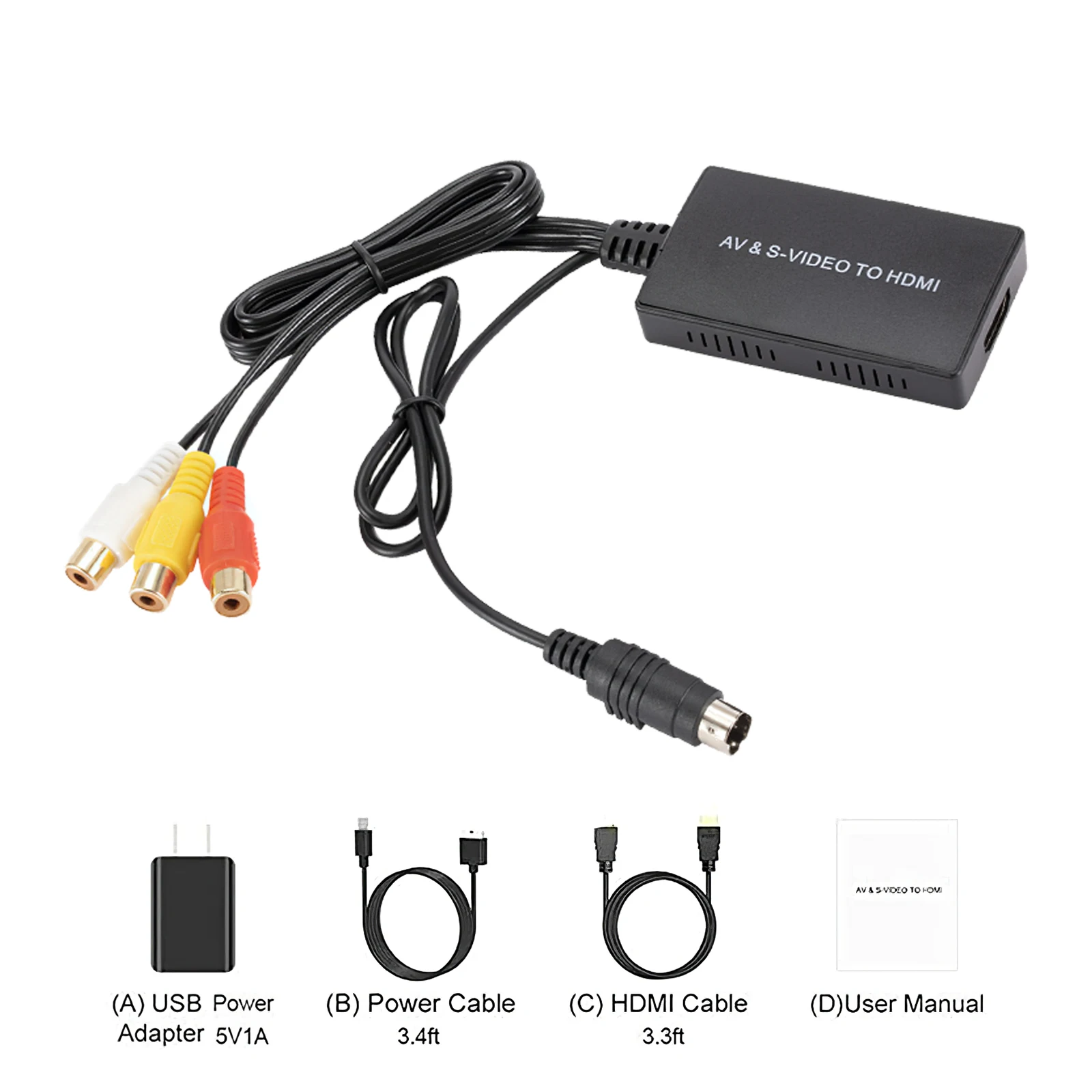 Adapter Supports For PS1/2/3 Compatible Nintendo 64 HDMI-Compatible To RCA Composite Video Audio Converter | Электроника