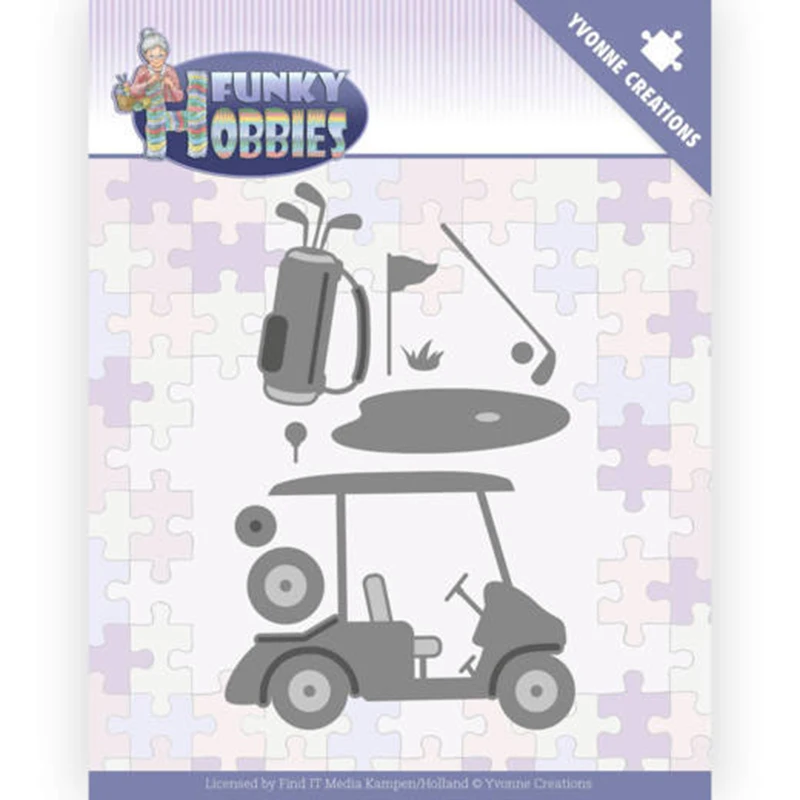 

2021 New Design Metal Cutting Dies Golf Cart Cue Craft for Scrapbooking Handmade Knife Mould Blade Punch Stencils Dies Cut Model