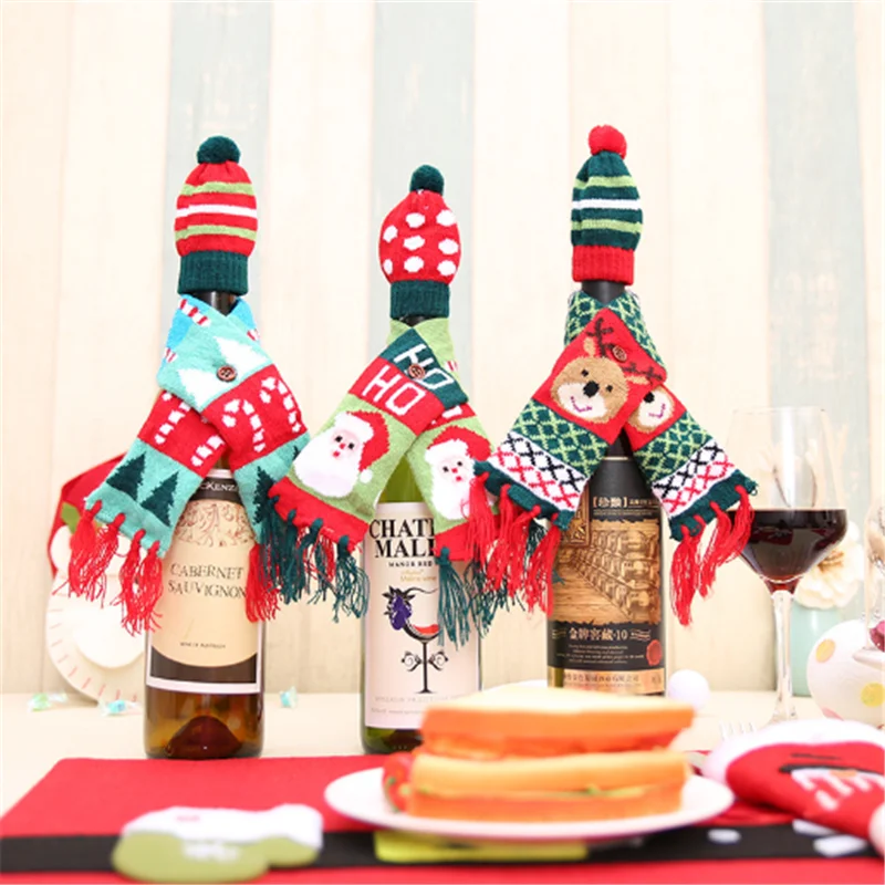 Новогоднее украшение Новый год домашний Рождественский Украшение стола красное