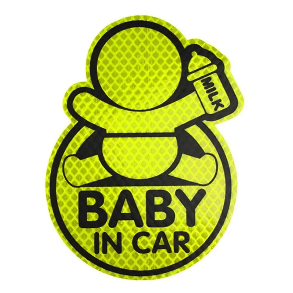 

Car Personality Baby In Car Guan Yuanguang Reflective Stickers Reflective Warning Stickers To Prevent Rumbling Speakers