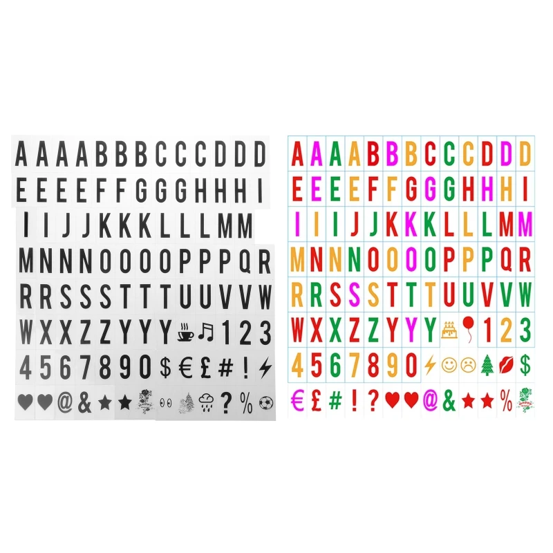 

65.4x35mm Replacement Letters & Numbers Signs for A4 Light Up Letter Box Sign Me