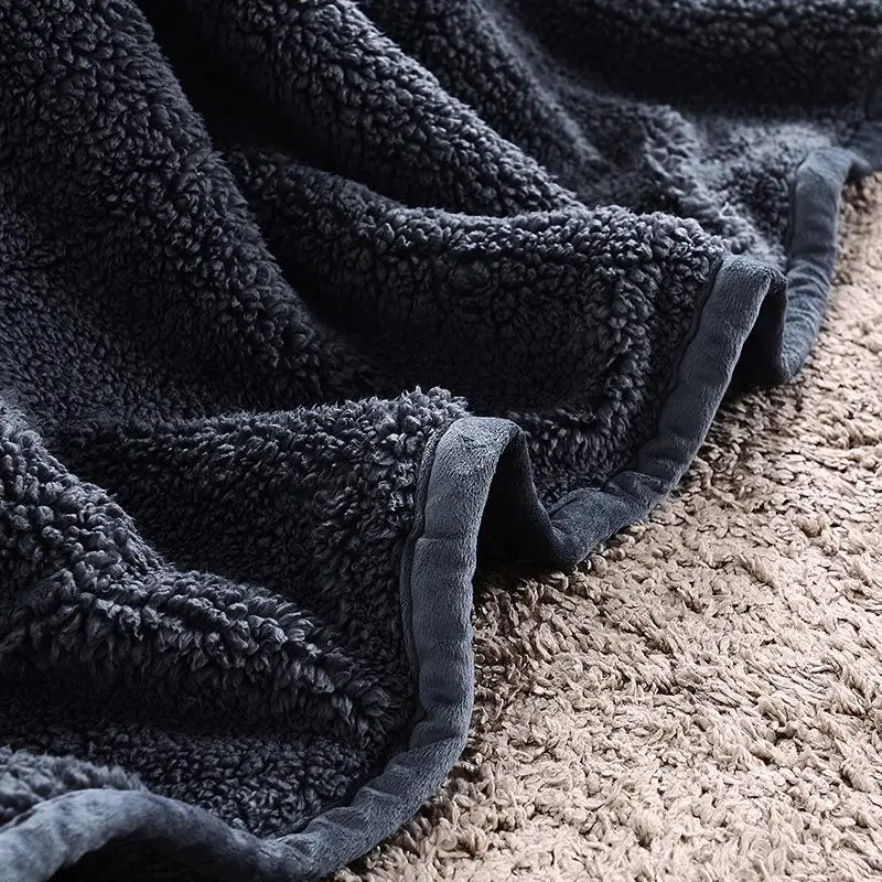 

Soft Cotton Blanket Polyester Blanket Aircraft Use Office Blanket Towel Travel Fleece Mesh Portable Car Travel Cover Blanket