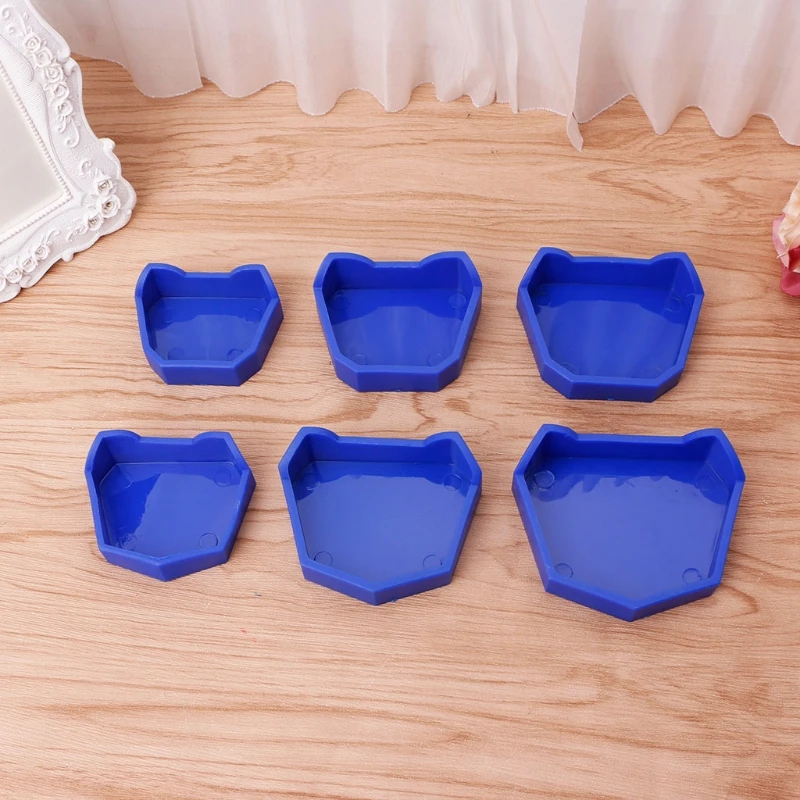 

6pcs Dental 3 Sizes Lab Plaster Model Base Former Molds Tray Dentist Oral Care Tool