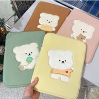 new yellow bear 11 inch laptop sleeve bag for ipad air 4 ice mac ipad pro 9 7 10 8 13 14 5 15 inch laptop tablet inner case bag