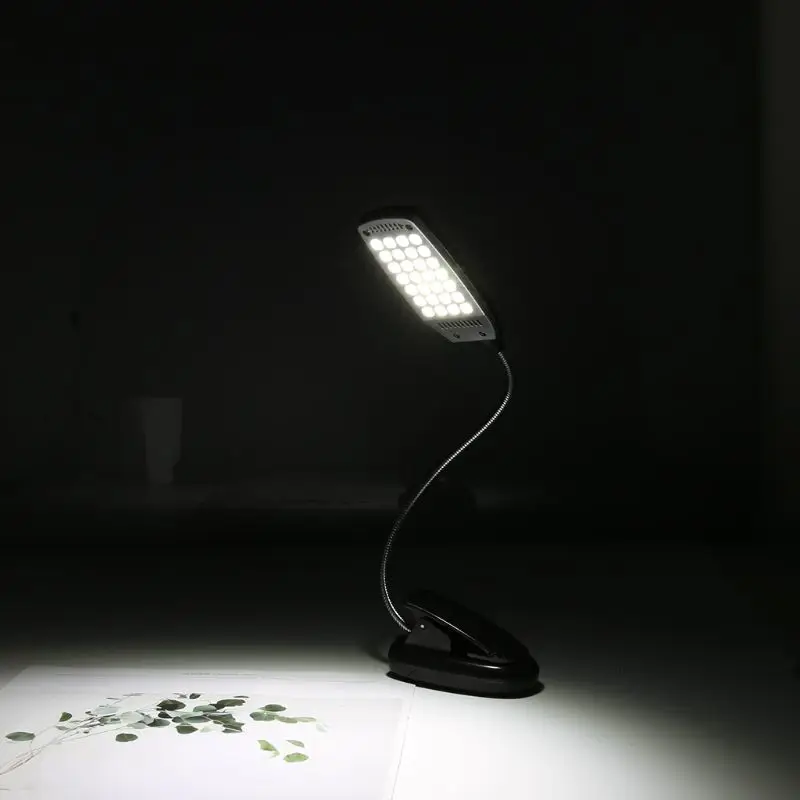 1 шт. 28 светодиодный настольная лампа Гибкая USB Батарея Мощность светильник