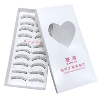 10 pairs of 216 false eyelashes taiwan eyelashes handmade sharpened natural thick section eyelashes