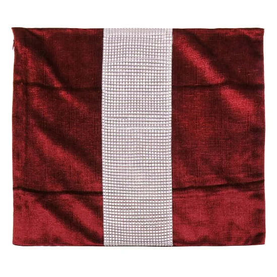 Pillowcase Европейский стиль, красная настольная дорожка, алмазная скатерть, 32 см ширина, кристалл, Свадебная вечеринка, блестящая накидка для украшения дома - Цвет: Pillowcase