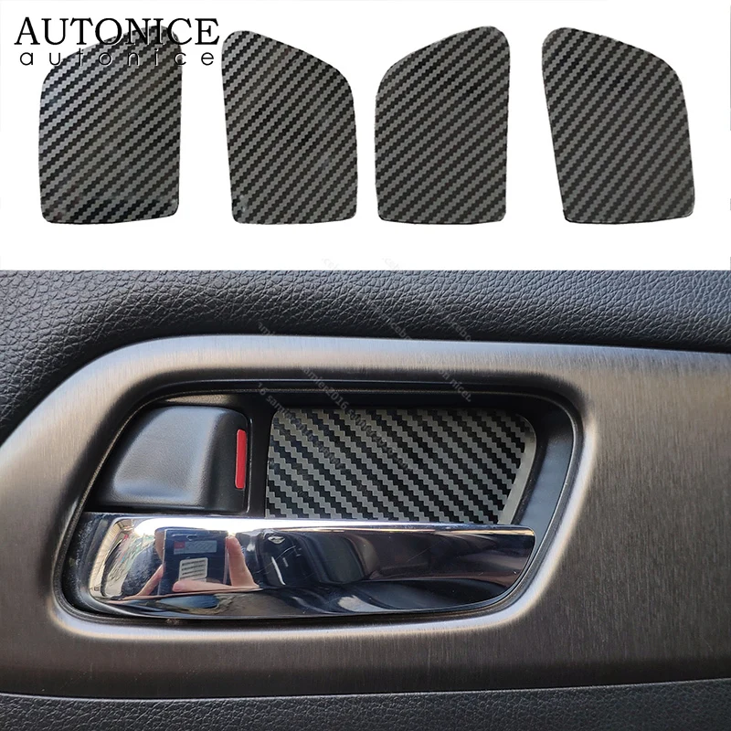 Внутренняя дверная чаша из нержавеющей стали карбоновое волокно цвета