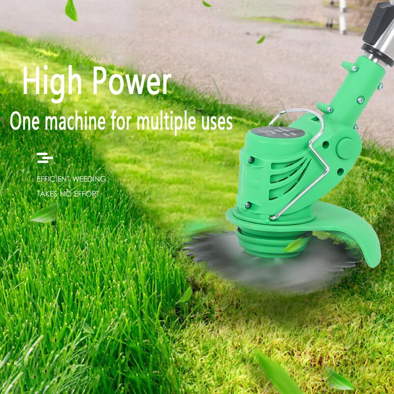 

Portable Electric Grass Trimmer Handheld Lawn Mower Agricultural Household Cord Auto Release String Cutter Pruning Garden Tool