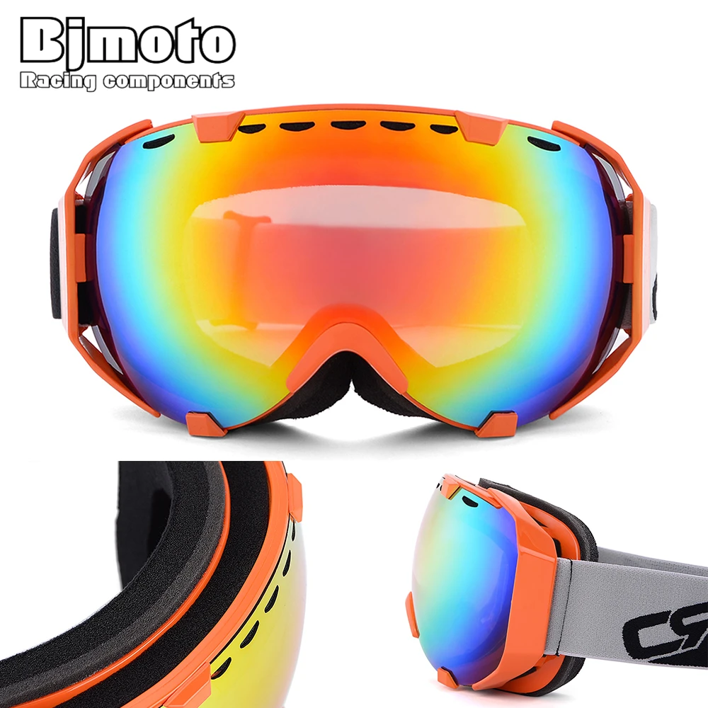 

Bjmot Double Layers Anti-Fog Ski Goggles Snowboard Glasses Snowmobile Eyewear Outdoor Sport Skiing Googles Mask