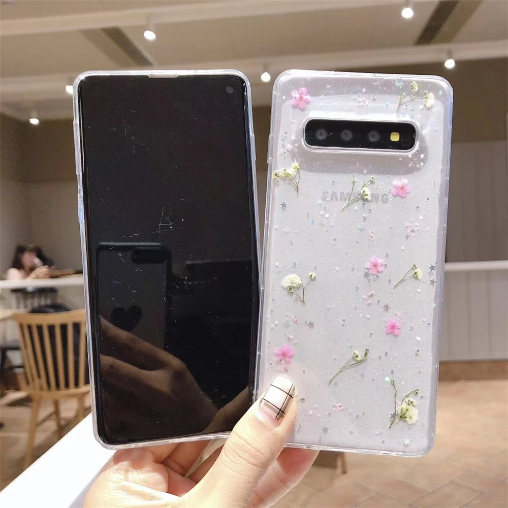 

Real Flower Case Soft Cover for Samsung Galaxy S20 S10 S9 S8 S10e Note 8 9 10 Plus M10 A10 A20 A30 A30s A40 A50 A50s A70 A51 A71