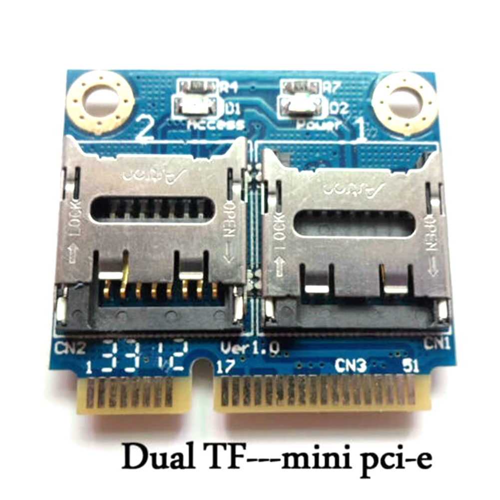 PCI-E к двойной микро высокой скорости для ноутбуков легкий мини USB кабель переходной портативный профессиональный кард-ридер