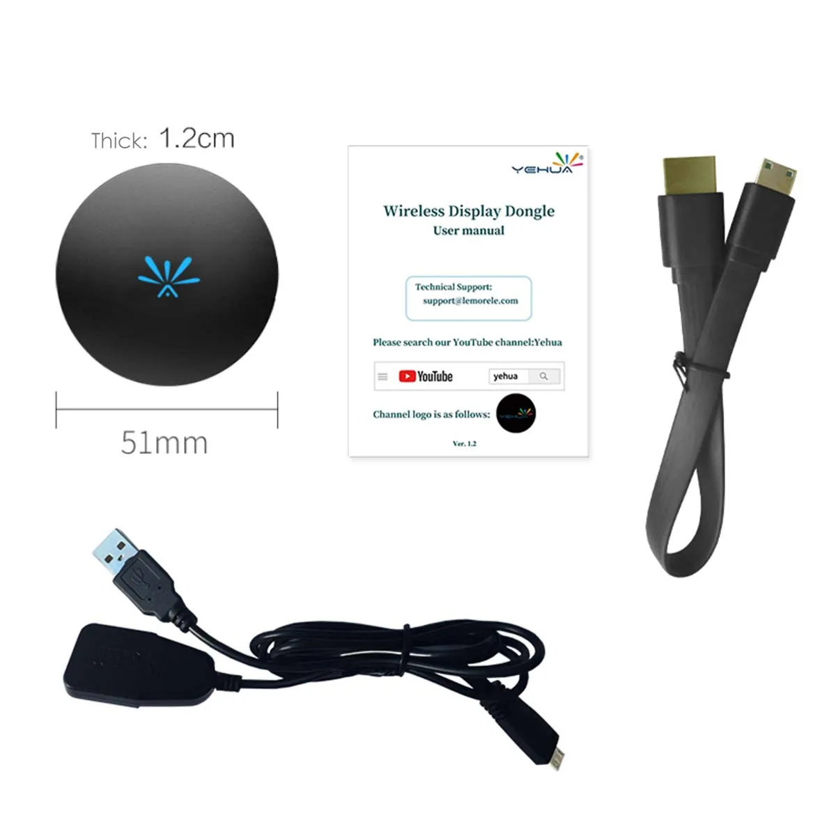 

TV stick 2.4G Wireless wifi HDMI Adapter 1080P display Receiver BT Dongle For for Google chromecast miracast airplay DLNA dongle