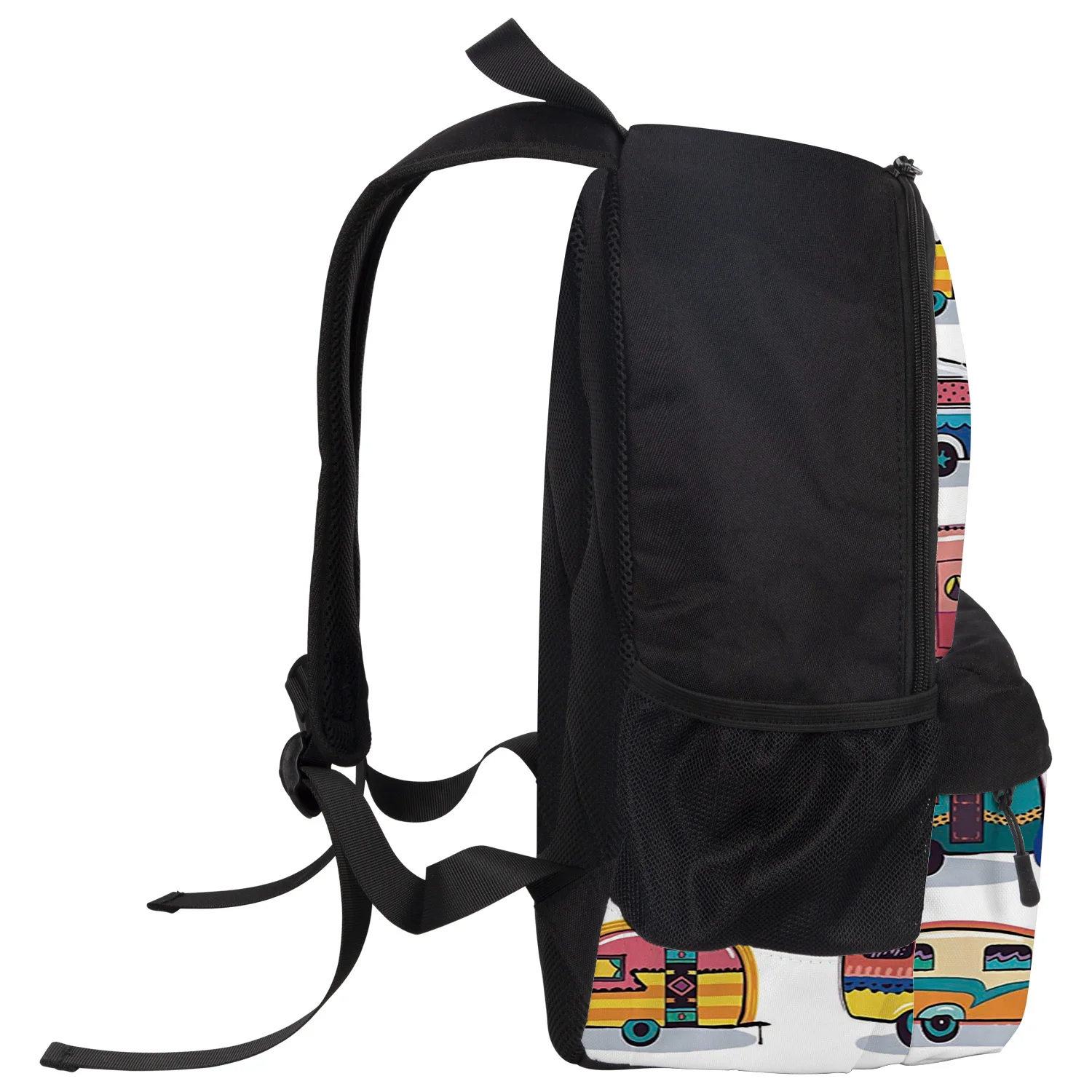 Милый мультяшный рюкзак с машинкой для студентов колледжа износостойкий