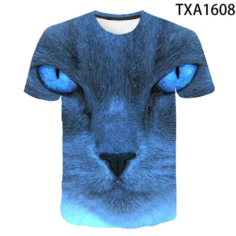 Футболка с изображением животных забавная футболка милого котенка кошки