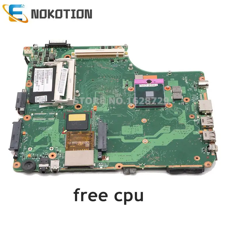 

NOKOTION V000125160 6050A2171301-MB-A02 For Toshiba Satellite A300 A305 Laptop motherboard 965PM DDR2 with graphics slot IDE DVD