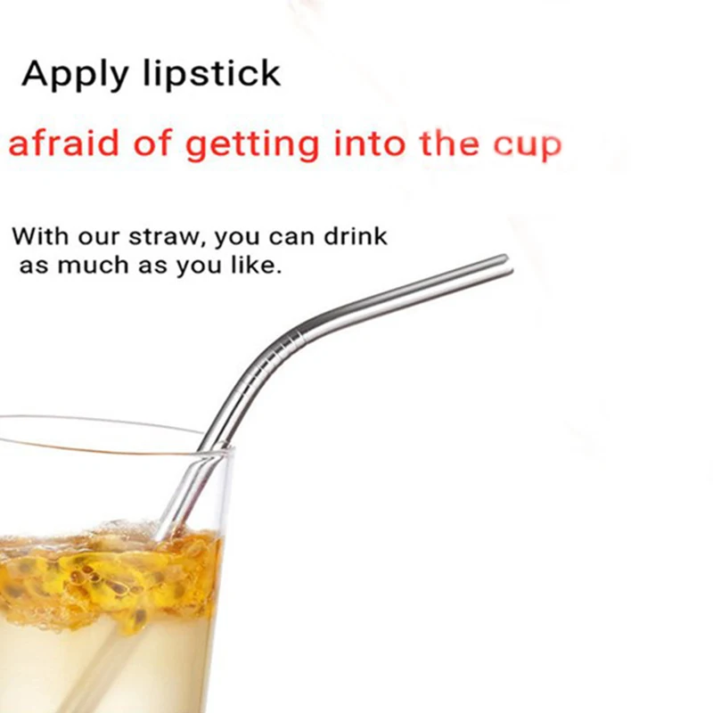 Горячая Распродажа металлические соломинки можно использовать повторно трубы