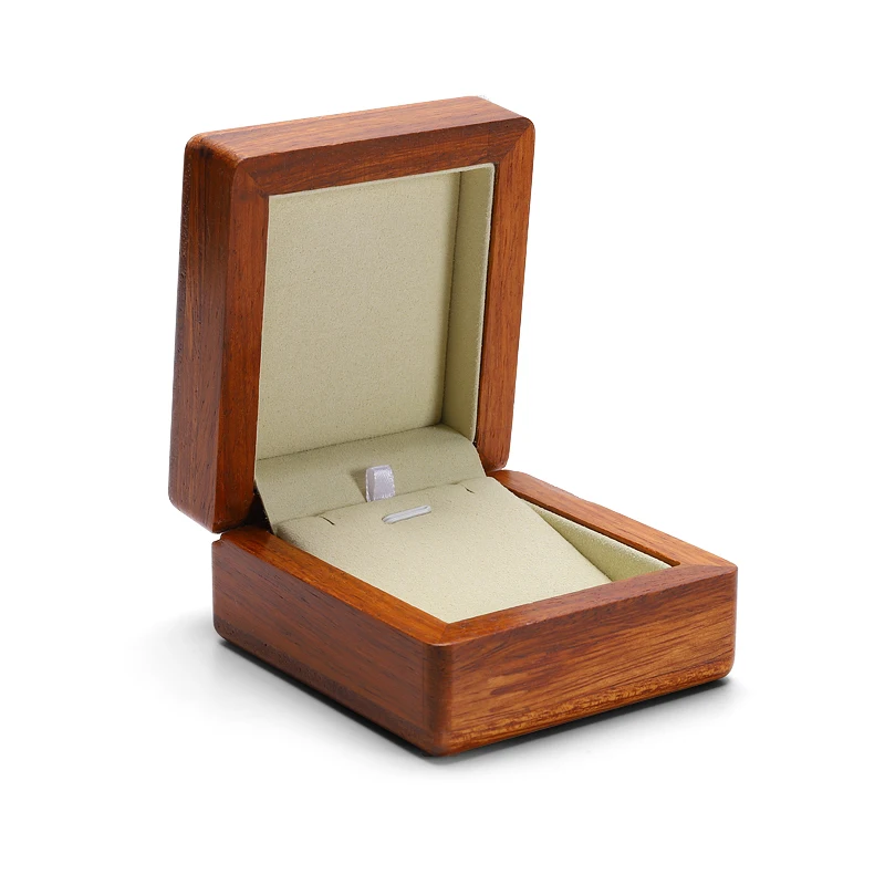 Beige pendant box DIGU на заказ Роскошные ювелирные изделия дисплей коробки деревянный набор колец кулон браслет красота коробки ювелирных изделий - Цвет: Beige pendant box