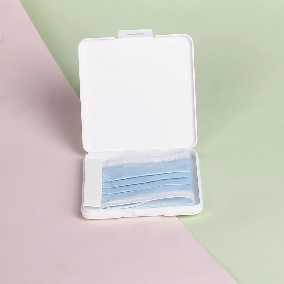 

Mask storage box student portable carry-on storage temporary storage box antibacterial storage artifact cleaning flip cover box