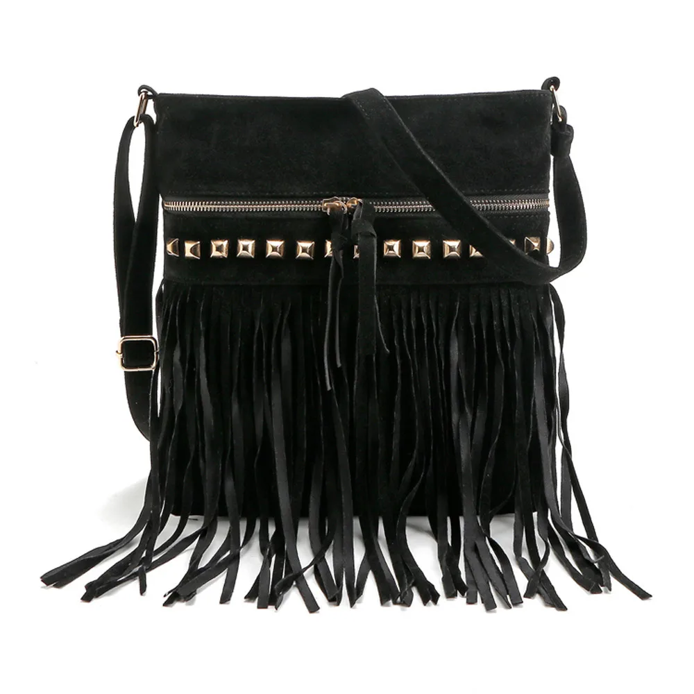 

Women Pu Leather Bag Female Fashion Shoulder Bags Famous Brand Crossbody Bags Fringe Tassel Women Messenger Bags herald#30