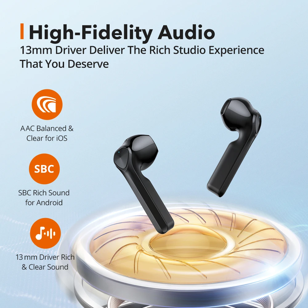 TaoTronics SoundLiberty 92 TWS Earphones Bluetooth Hi-Fi Headphone IPX7 Waterproof Wireless Earbuds Support Mic Voice Assistant |