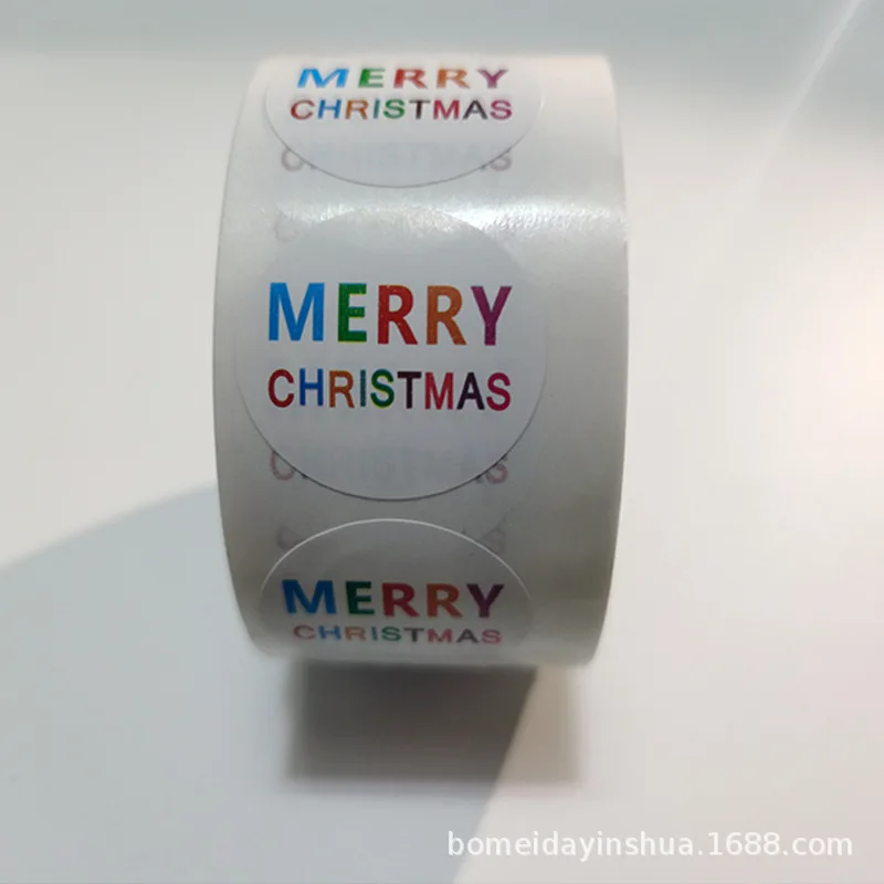 

500 Merry Christmas Sticker Box Package Santa Thank You Label Sealing Sticker Handmade Sticker Car Wedding Decor Party Supplies